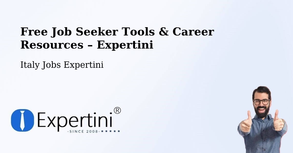 Free Job Seeker Tools & Career Resources – Rubano - Rubano, Italy Jobs Expertini