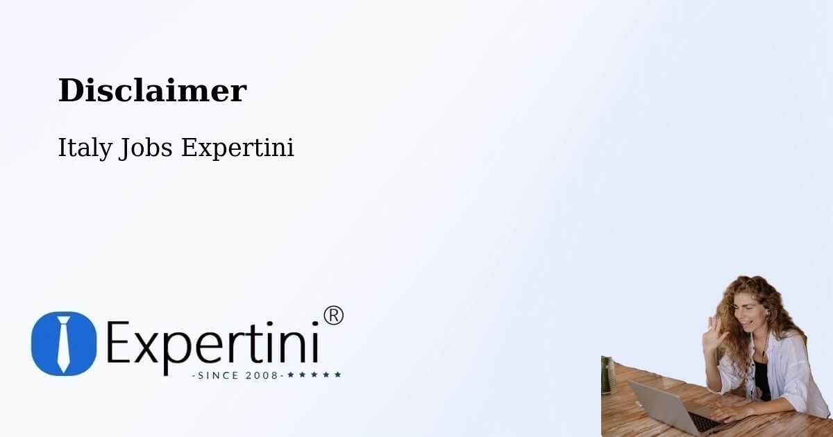 Disclaimer – Rubano - Italy Jobs Expertini