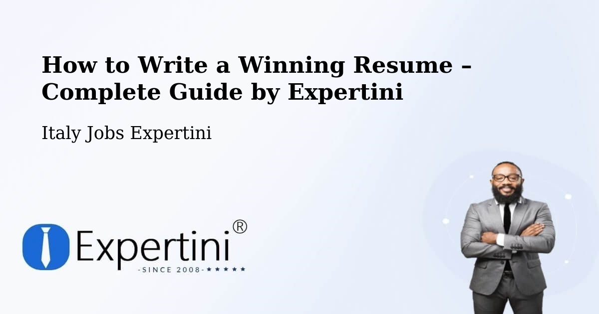 Resume Writing Guide for Job Seekers – Rubano - Rubano, Italy Jobs Expertini